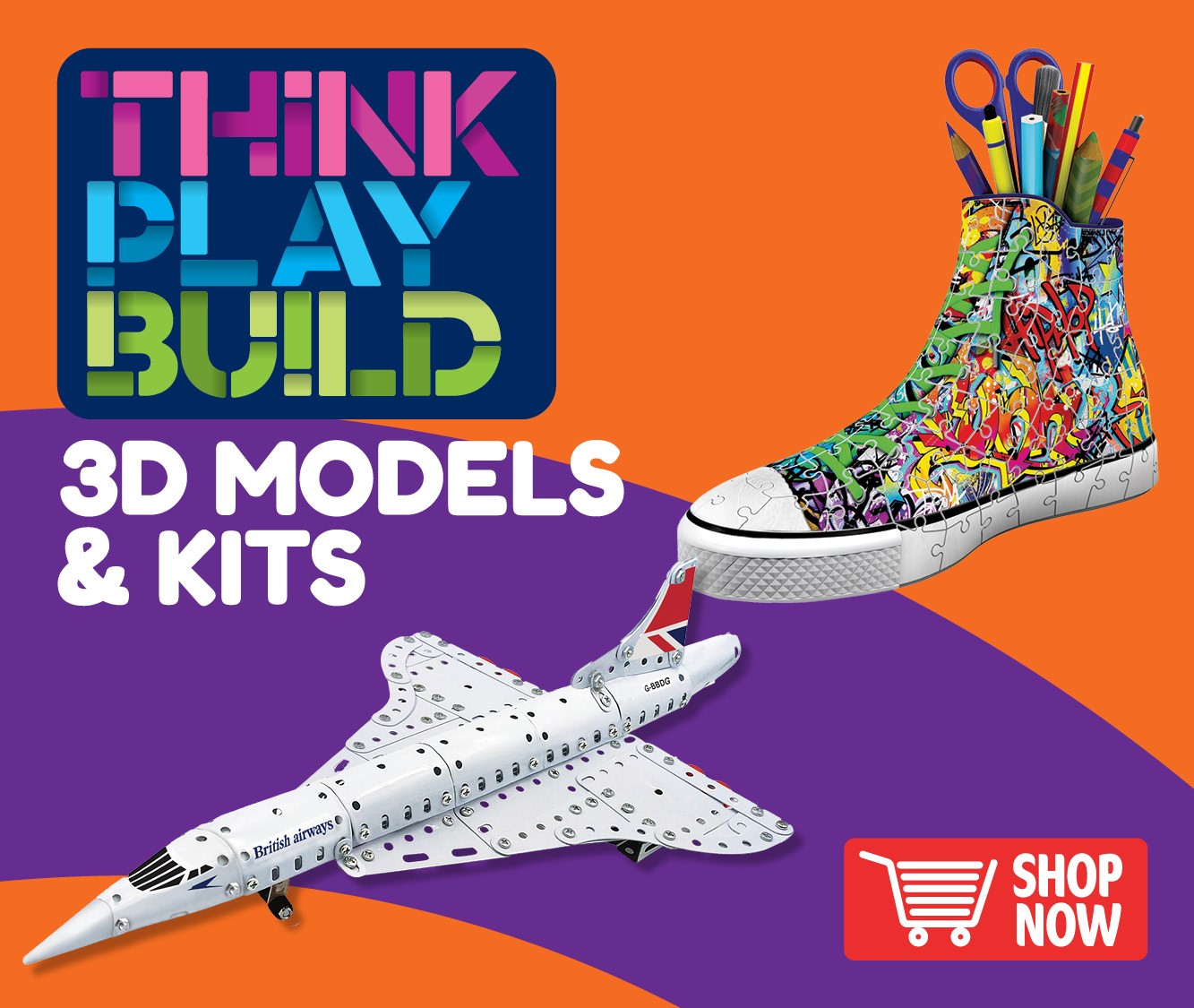 Shop our range of 3D models and construction kits. Perfect for children and adults